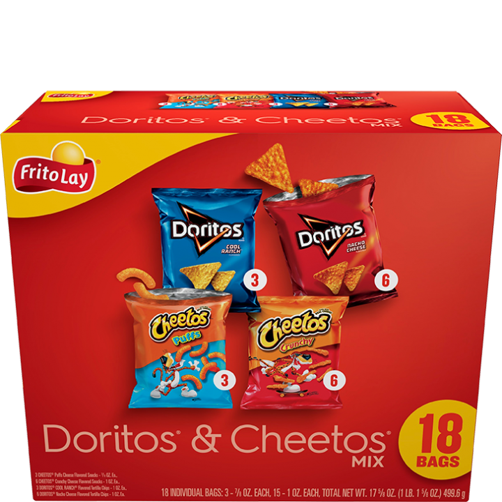 DORITOS® Tortilla Chips & CHEETOS® Cheese Flavored Snacks Mix Variety Pack  | Variety Packs