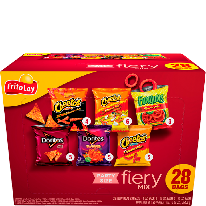 | Fiery FRITO-LAY® Size Variety Party Pack Packs Variety Mix