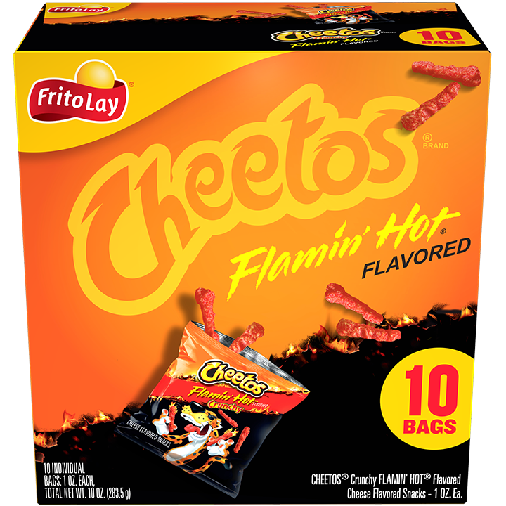 Multicombo de 10 bolsas de bocaditos CHEETOS® FLAMIN' HOT® crocantes sabor a queso